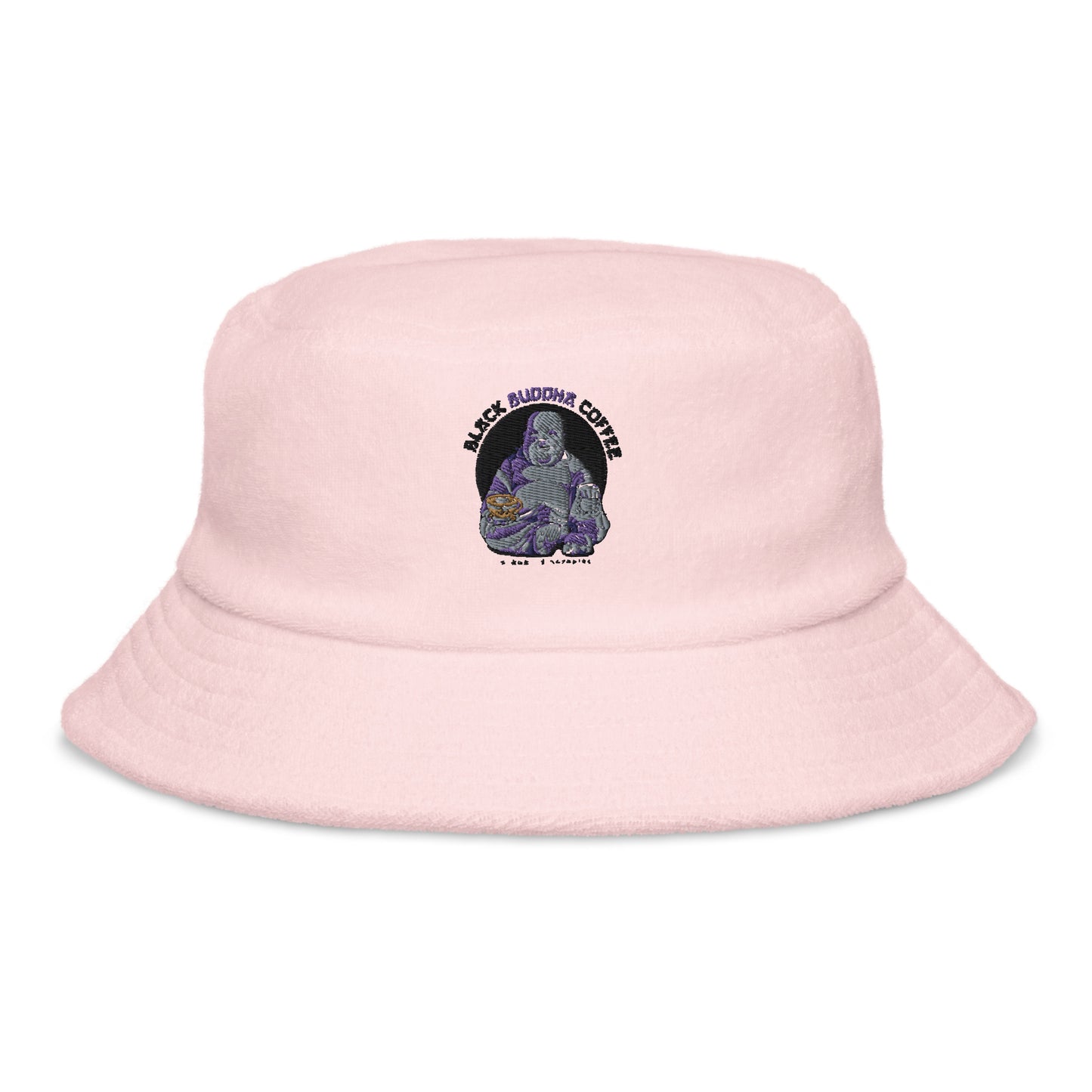 Unstructured terry cloth bucket hat