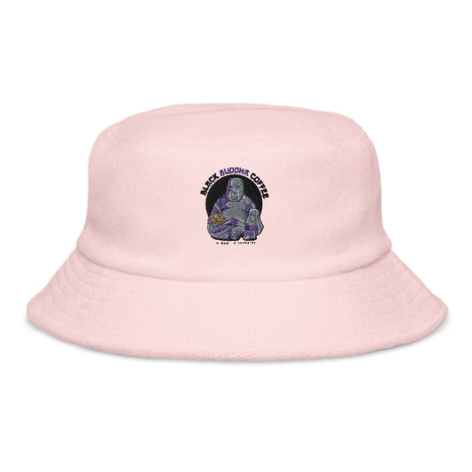 Unstructured terry cloth bucket hat