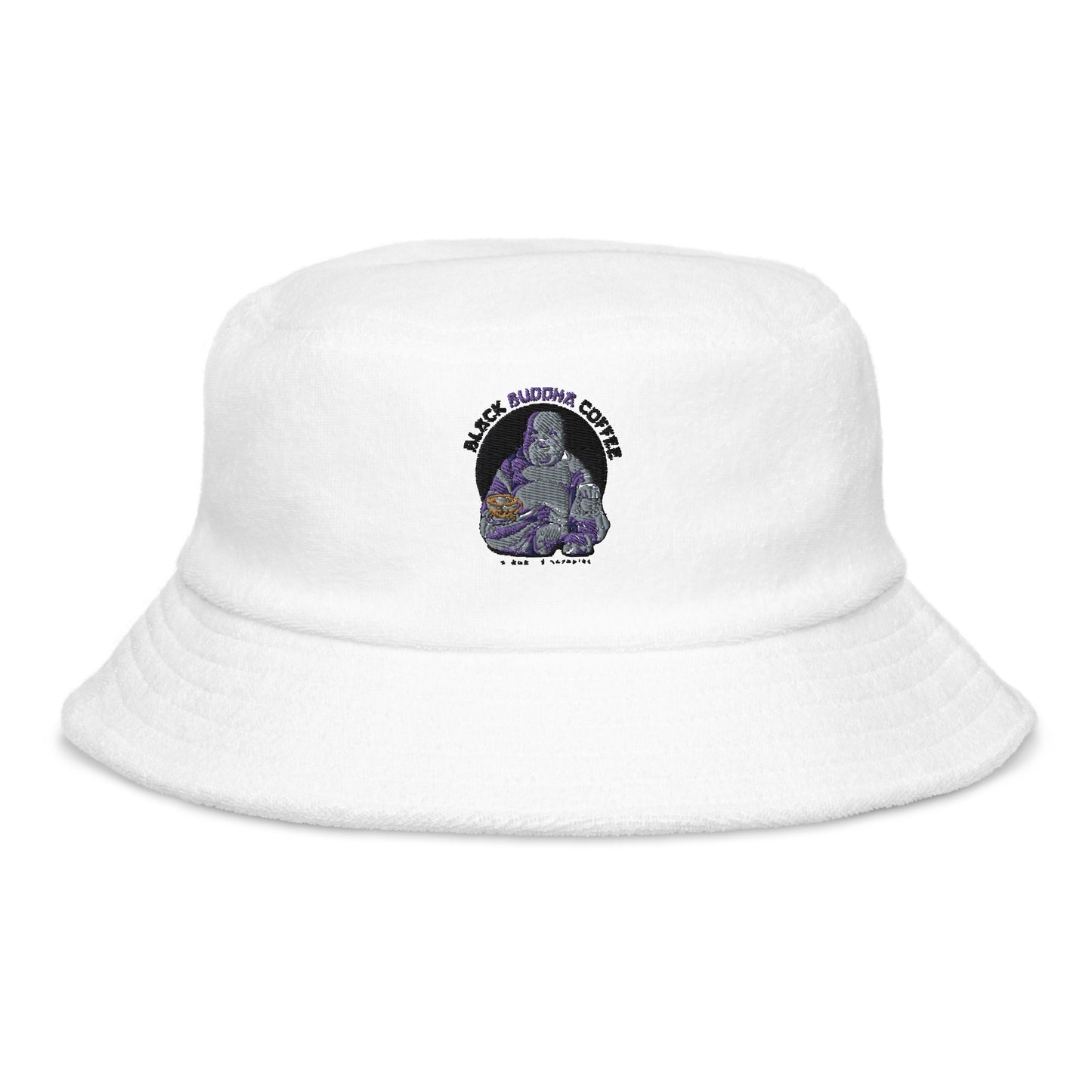 Unstructured terry cloth bucket hat