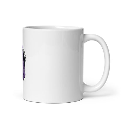 White glossy mug