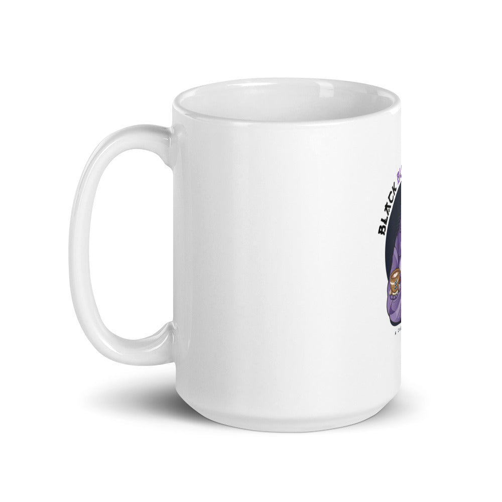 White glossy mug